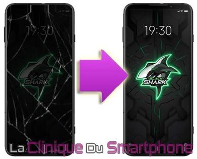 REMPLACEMENT VITRE TACTILE + ECRAN AMOLED XIAOMI BLACK SHARK 3